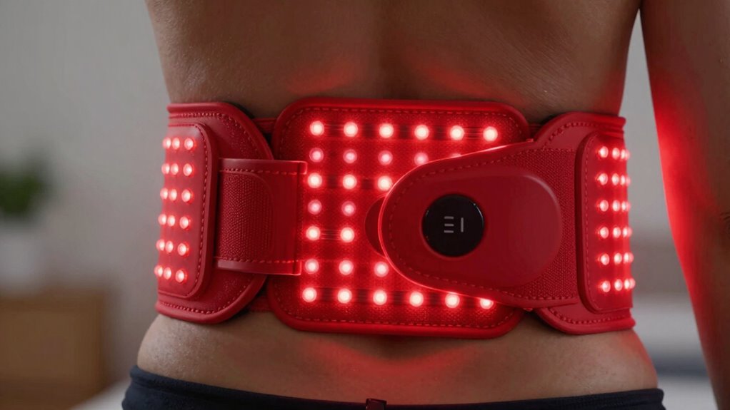 red light therapy belt features