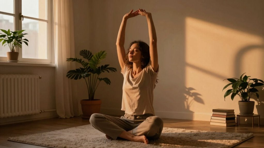 relaxing bedtime stretching routine