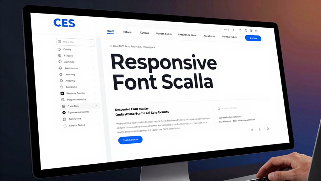 responsive font scaling techniques