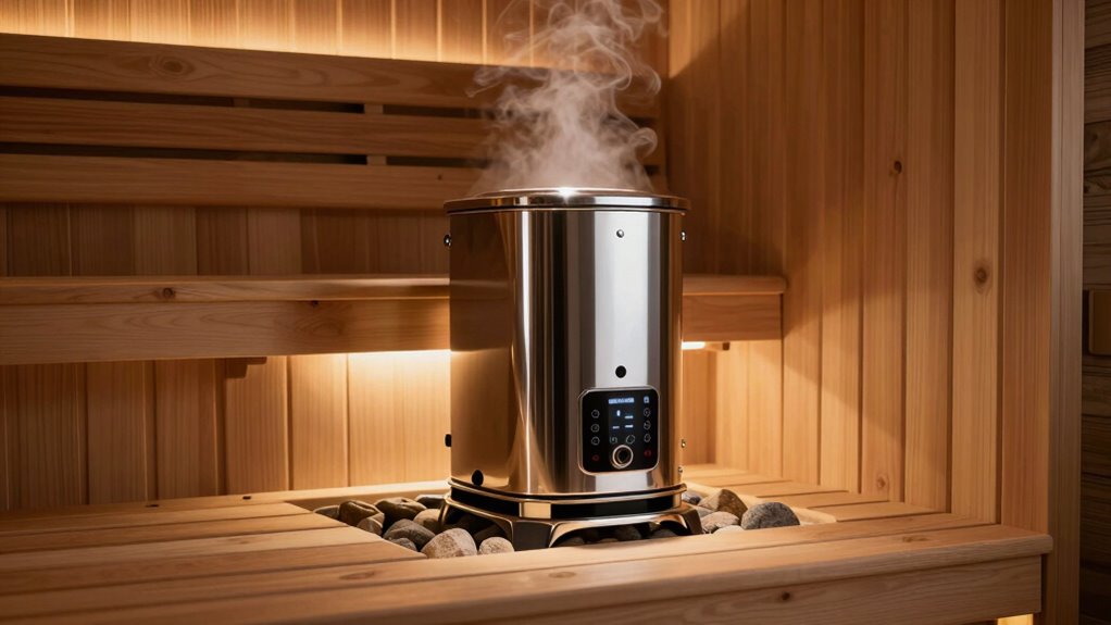 sauna stove size and features