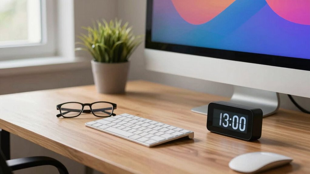 schedule regular eye breaks