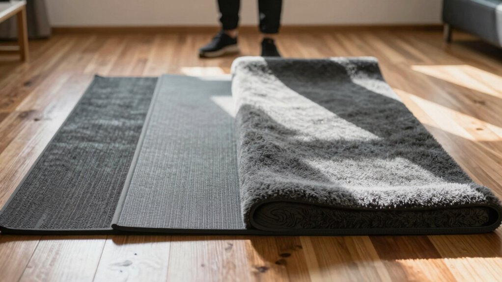 select appropriate mat thickness