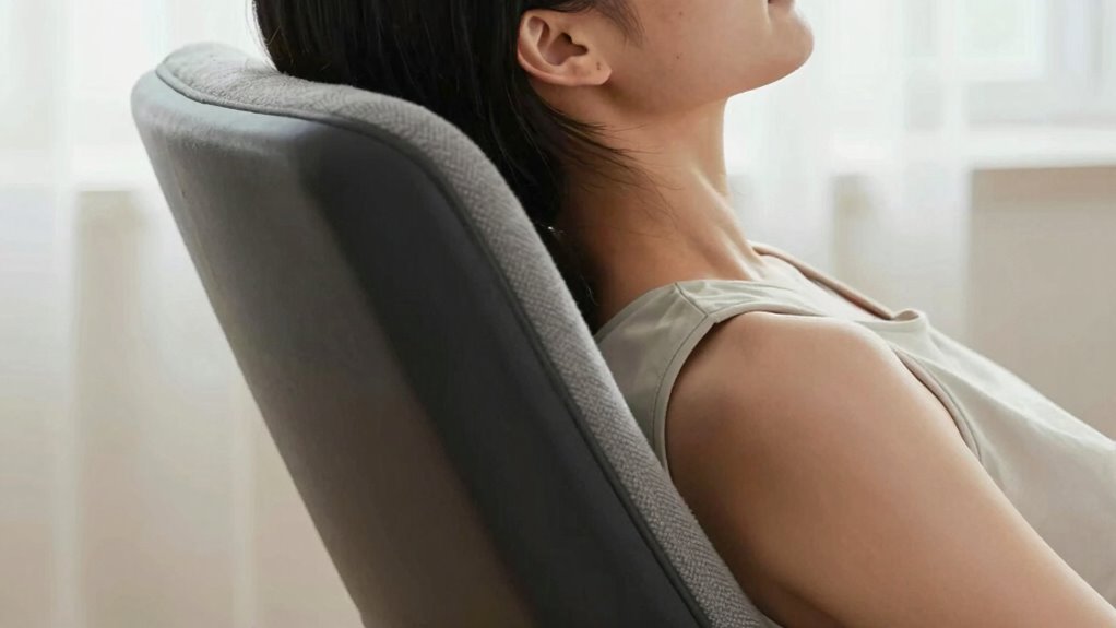 slight recline reduces strain