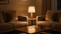 softly dimmed evening illumination
