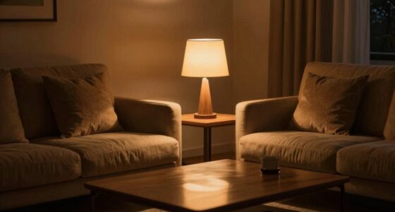 softly dimmed evening illumination