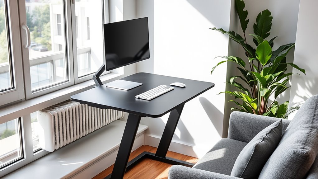 space efficient adjustable workstation