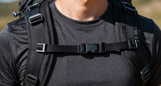 sternum strap improves comfort