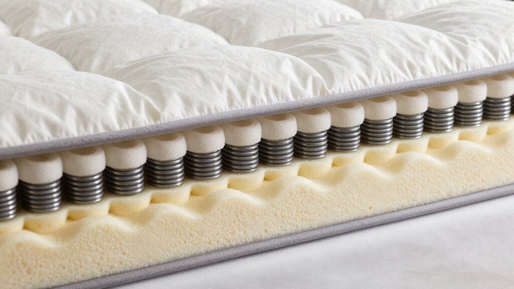 supportive hybrid mattress layers