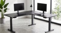 top l shaped electric desks
