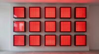 top large red light panels