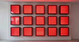 top large red light panels