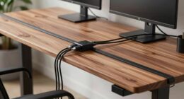 top standing desk cable organizers