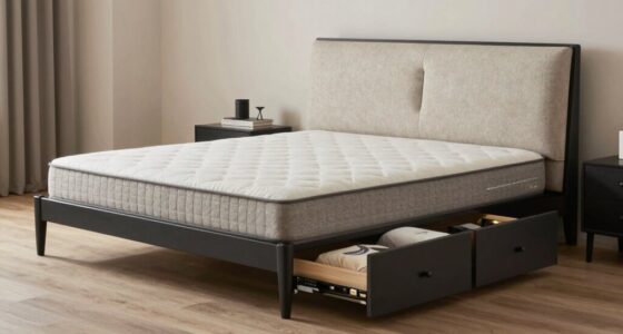 top storage queen bed frames