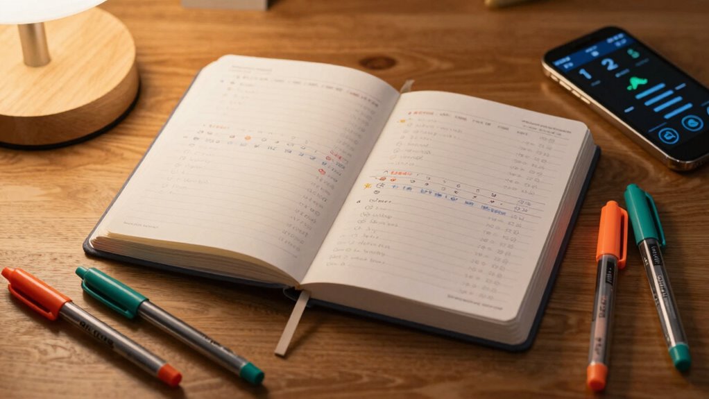 track comfort with mindful journaling