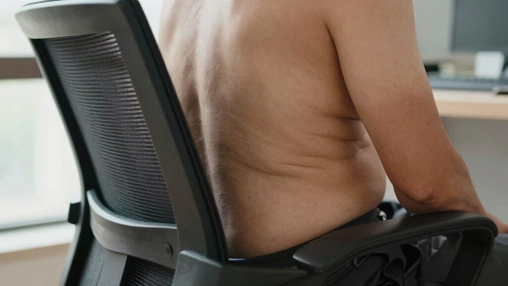 uneven muscle tension sensation