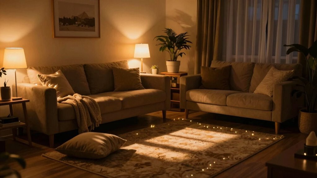 use warm adjustable lighting