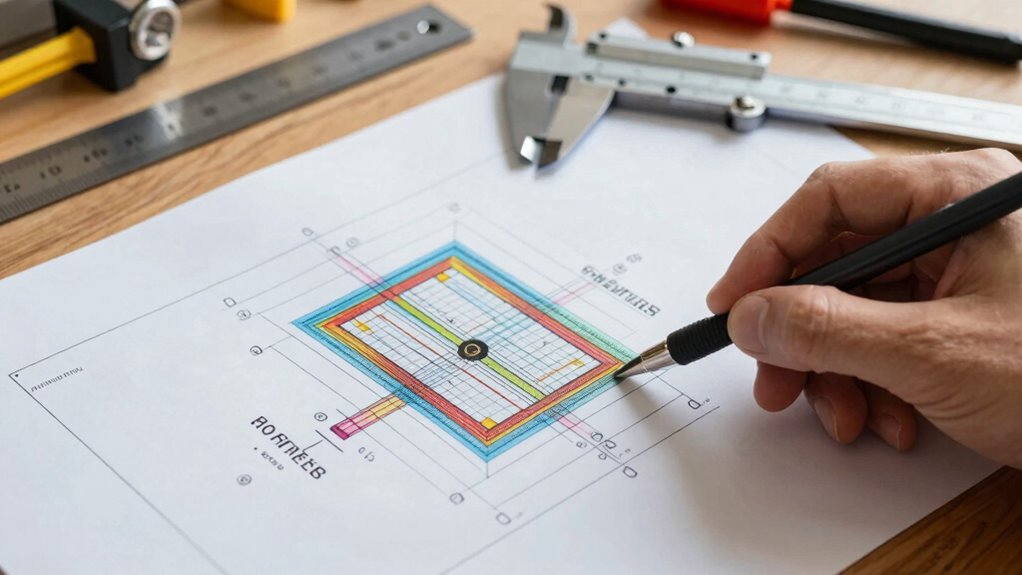 verify measurements and symbols
