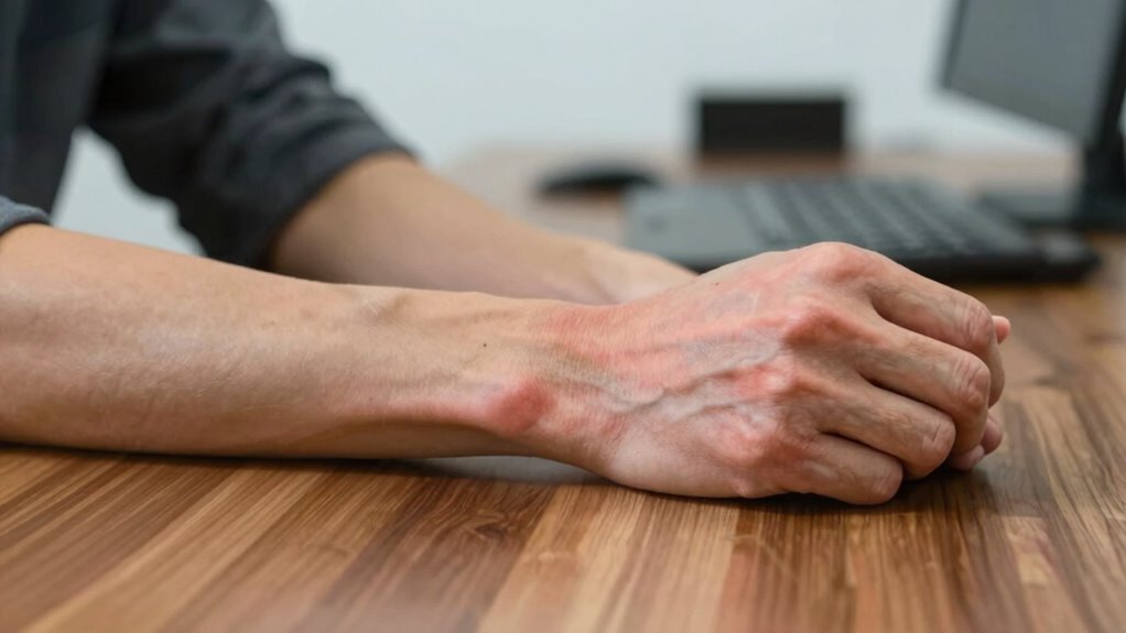 wrist fatigue from leaning