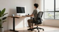 balanced sitting and standing