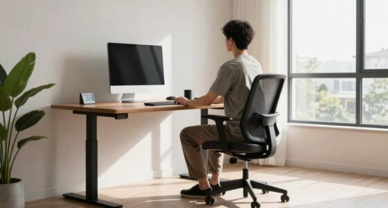 balanced sitting and standing