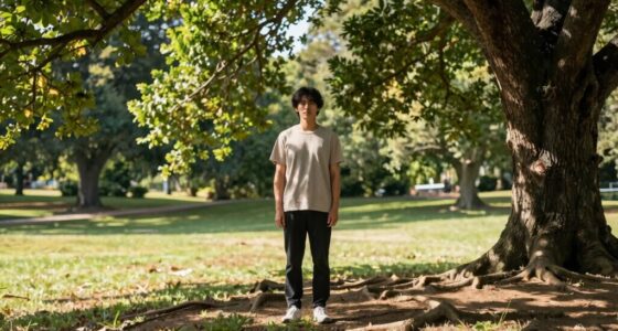 calm steady supportive posture