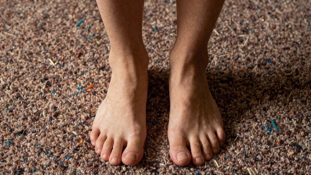 carpet increases foot fatigue