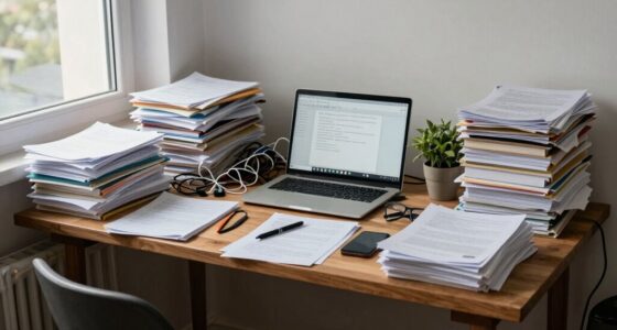 cluttered desk space error