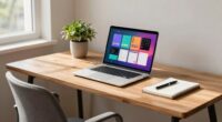 consistent laptop arrangement routine
