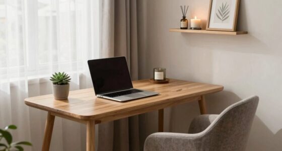 create a peaceful home workspace