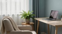 create a peaceful home workspace