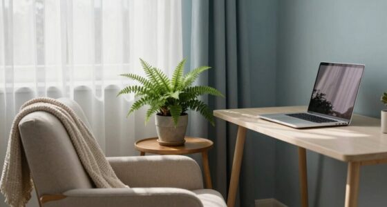 create a peaceful home workspace