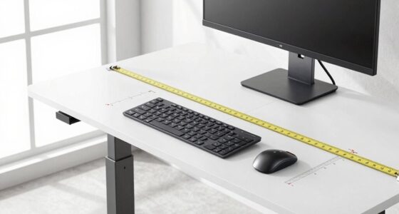 desk height and space