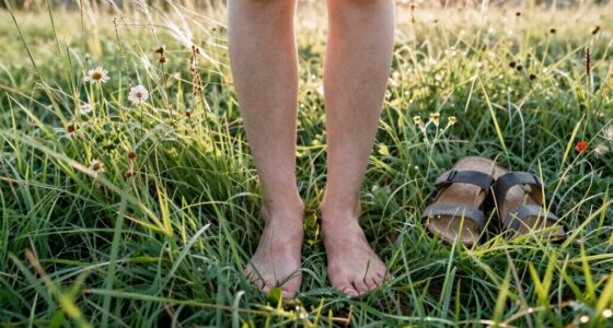 different reactions to barefoot standing