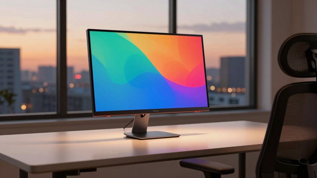 ergonomic calibrated monitor setup
