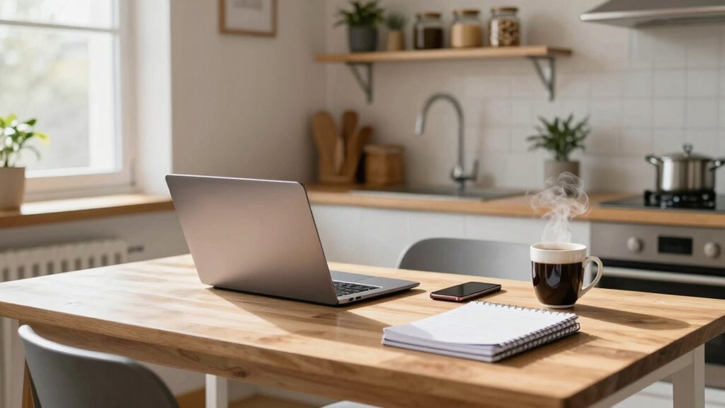 ergonomic organized distraction free workspace