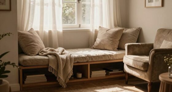 hidden storage enhances relaxation
