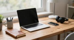 multifunctional writing workspace setup