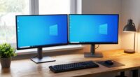 optimized dual monitor arrangement