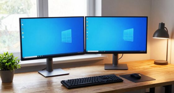 optimized dual monitor arrangement