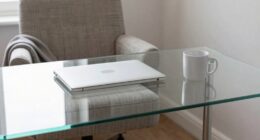 orderly but uncomfortable workspace