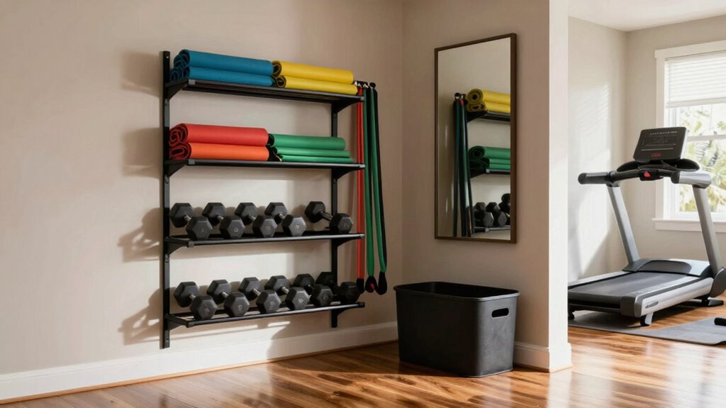 organized accessible fitness space