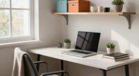 organized compact workspace design
