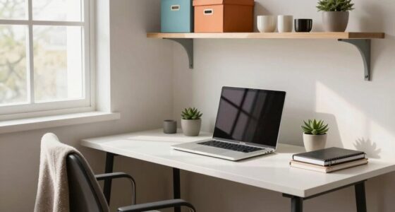 organized compact workspace design