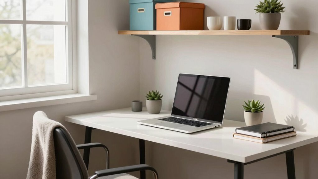 organized compact workspace design