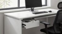 organized desk improves comfort