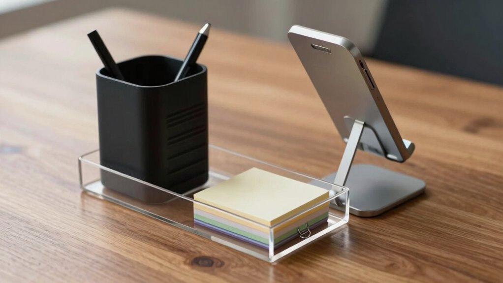 organized ergonomic aesthetic workspace