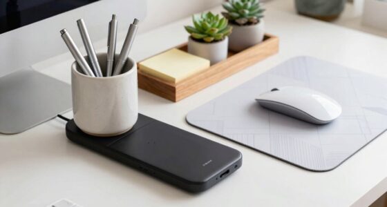 organized ergonomic desk accessories