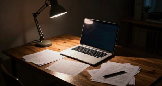 poor desk lighting setup