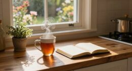 preparing for evening relaxation