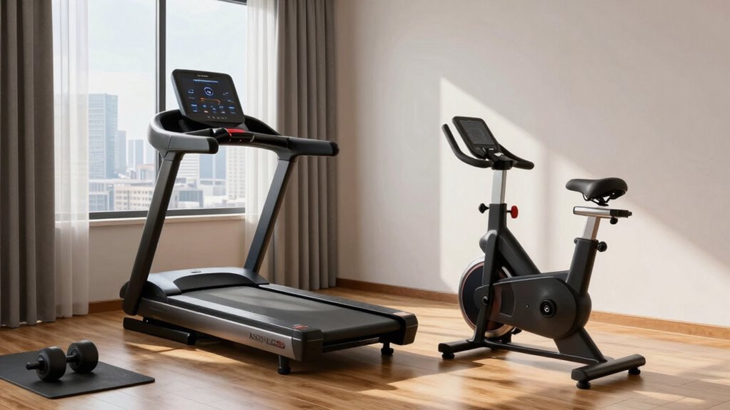 quiet space saving cardio options